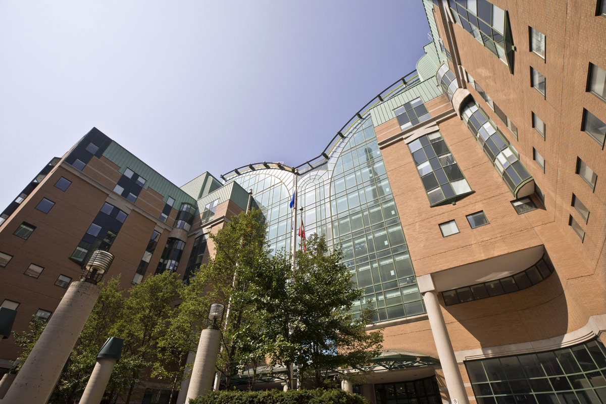 Exterior of SickKids hospital