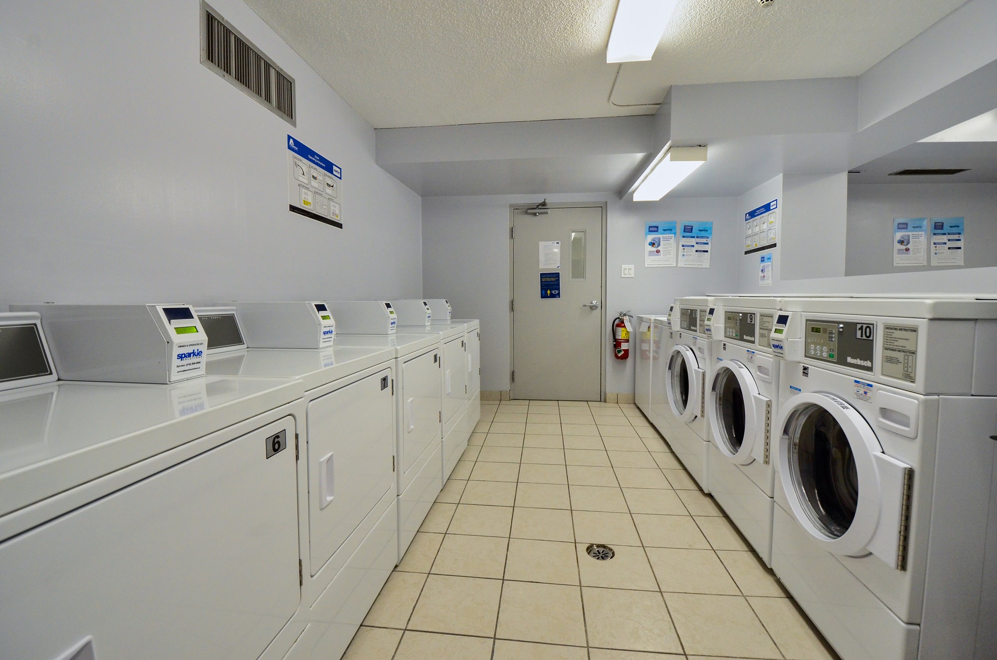 Laundry room for Alan Brown Building residents
