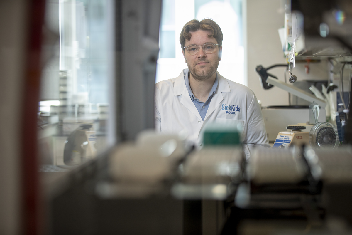 Dr. Steven Erwood seen in lab