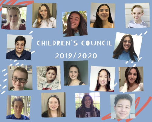 Some of the 2019/2020 Children's Council members.