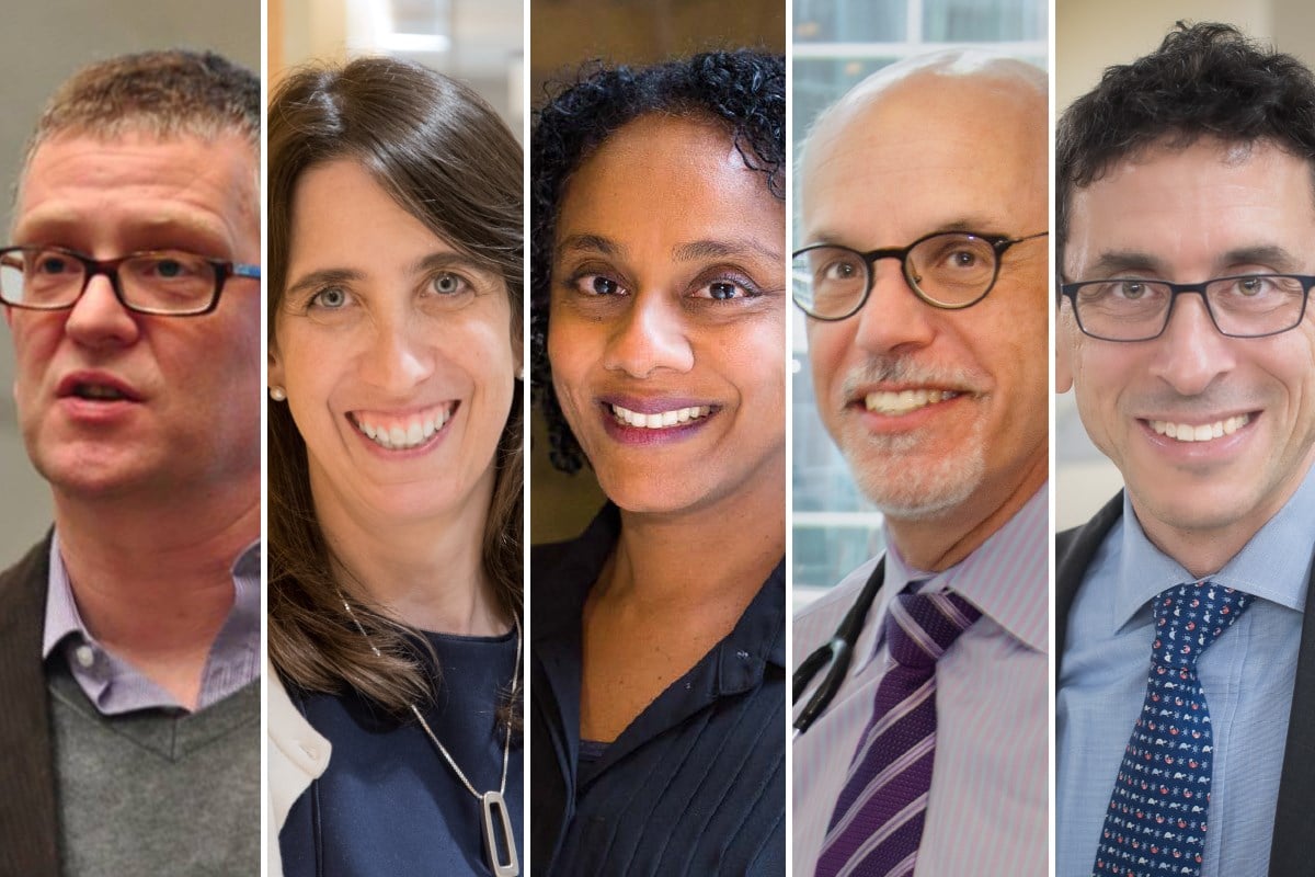 Headshots of Drs. Paul Frankland, Meredith Irwin, Lisa Robinson, David Malkin and Steven Miller