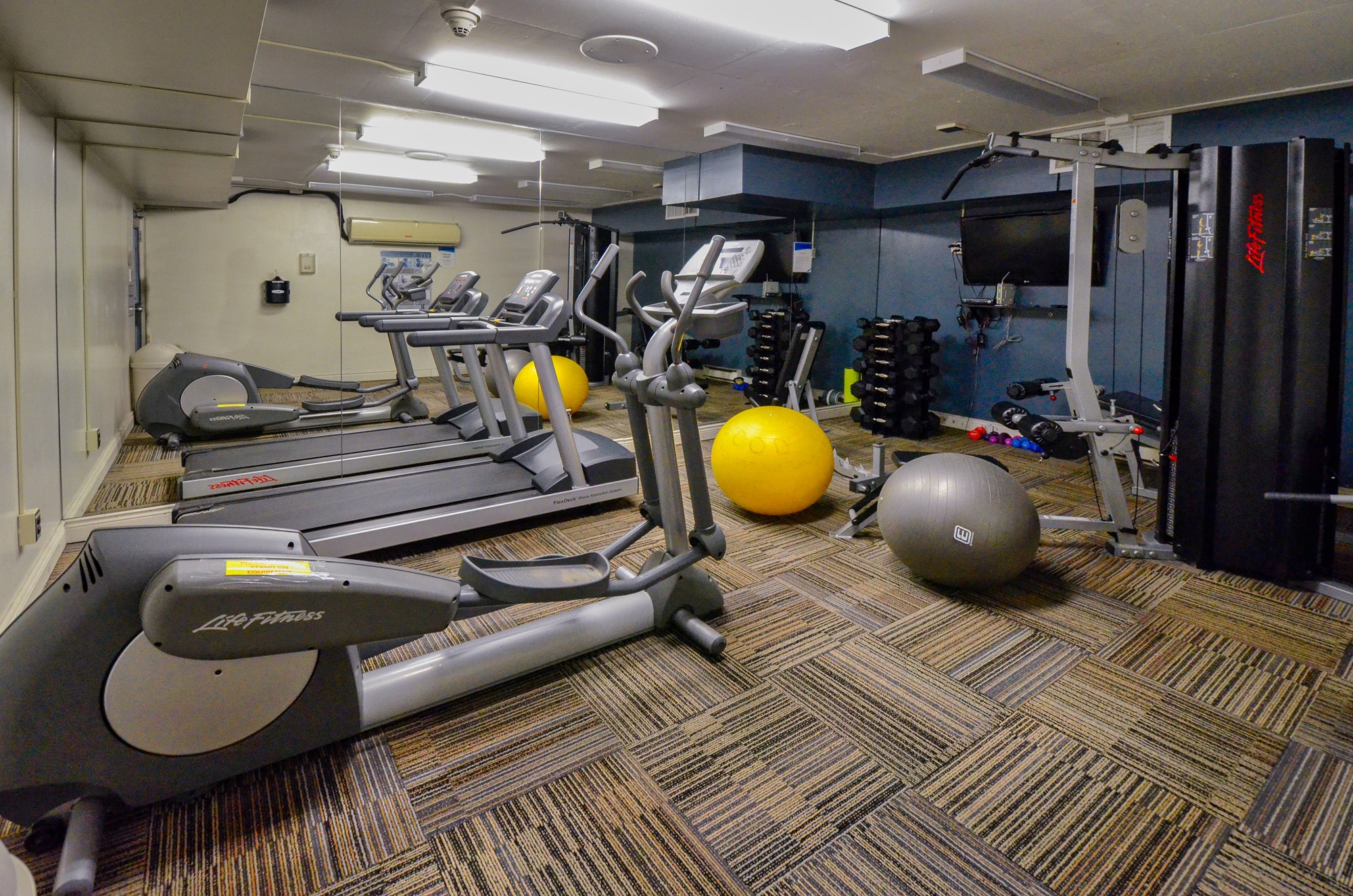 On-site fitness facility at the Alan Brown Building