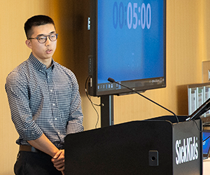 Jeffrey Fan presenting at SickKids Proof of Principle.