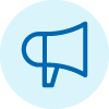 interpreter services megaphone icon