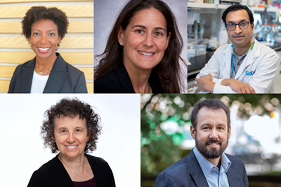 Headshots of the three new and two renewed Canada Research Chairs at SickKids.
