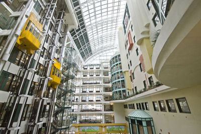 SickKids hospital atrium interior