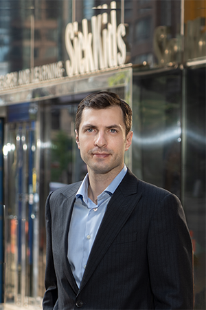 Dr. Gregory Costain stands outside of the SickKids Research Institute.